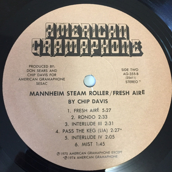 Mannheim Steamroller : Fresh Aire (LP, Album, RP)