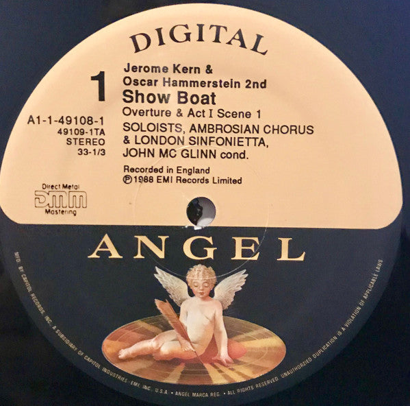 Frederica von Stade, Jerry Hadley, Bruce Hubbard, Paige O'Hara, David Garrison, Karla Burns, Robert Nichols, Nancy Kulp, Lillian Gish (2), Teresa Stratas, The Ambrosian Opera Chorus, London Sinfonietta Conducted By John McGlinn : Show Boat (3xLP, Album + Box, Album)