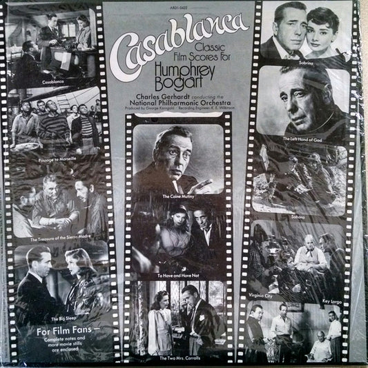Charles Gerhardt, National Philharmonic Orchestra : Casablanca - Classic Film Scores For Humphrey Bogart (LP, Quad)