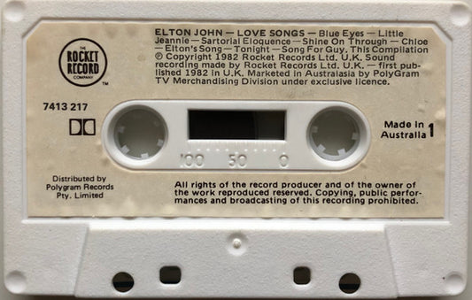 Elton John : Love Songs (Cass, Comp)