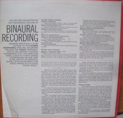Unknown Artist : Stereo Review’s Binaural Demonstration Record (LP)