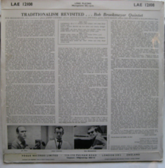 Bob Brookmeyer Quintet : Traditionalism Revisited (LP, Album, Mono)