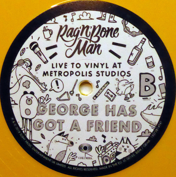 Rag'n'Bone Man : Live To Vinyl At Metropolis Studios (12", Single, Ltd, Yel)