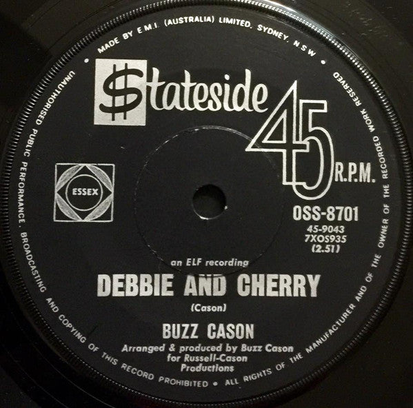 Buzz Cason : Tonight / Debbie And Cherry (7", Single, Promo)