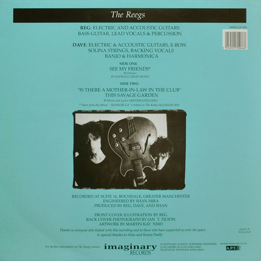 The Reegs : See My Friends (12", Single, Blu)