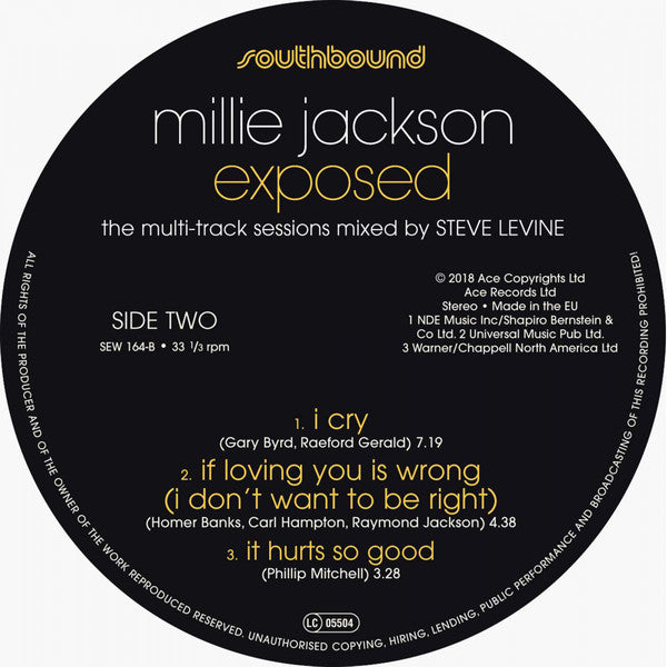 Millie Jackson : Exposed: The Multi Track Sessions (LP, Album, Mixed)
