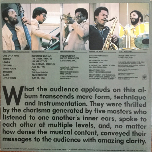 The V.S.O.P. Quintet : The Quintet (2xLP, Album, Gat)