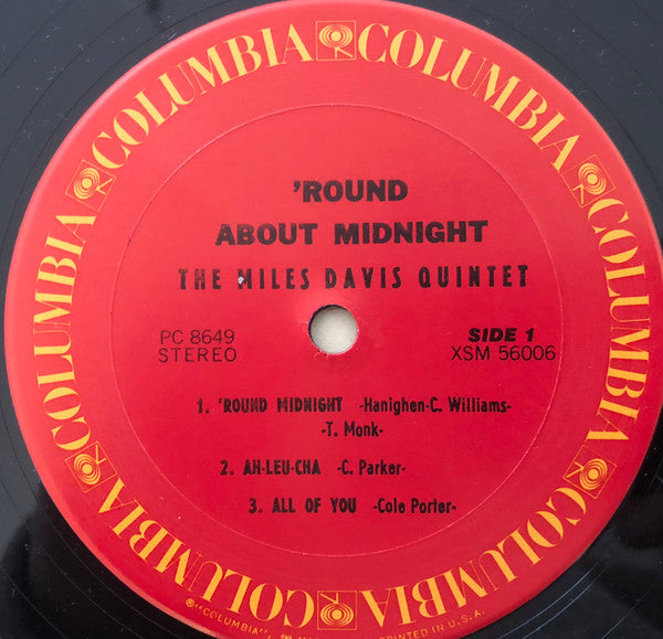Miles Davis : 'Round About Midnight (LP, Album, RE)