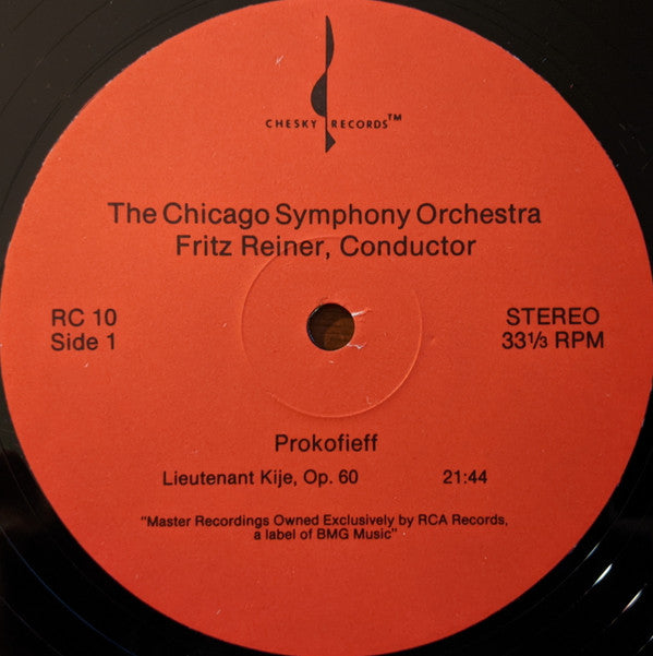 Sergei Prokofiev / Igor Stravinsky, Chicago Symphony Orchestra, Fritz Reiner : Lieutenant Kije / Song Of The Nightingale (LP, RE)