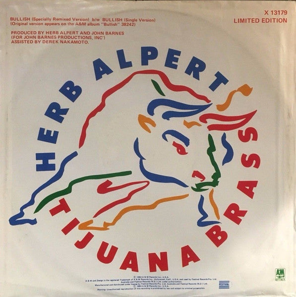 Herb Alpert & The Tijuana Brass : Bullish (12")