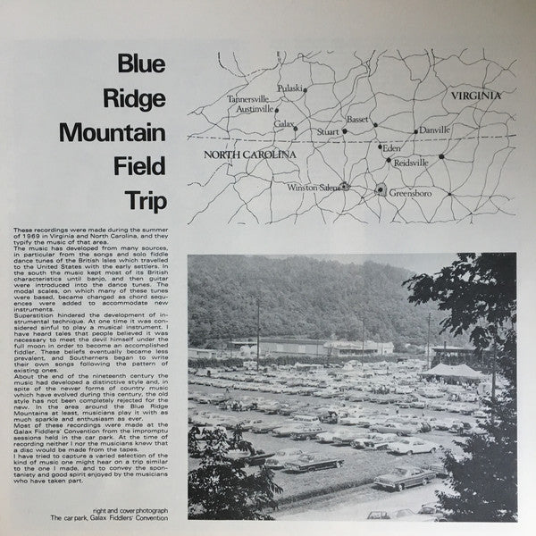 Various : Blue Ridge Mountain Field Trip (LP, Album, Bei)