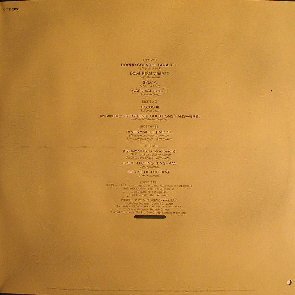 Focus (2) : Focus 3 (2xLP, Album, RE)