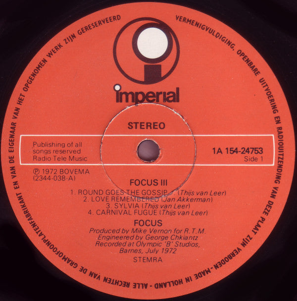 Focus (2) : Focus 3 (2xLP, Album, RE)