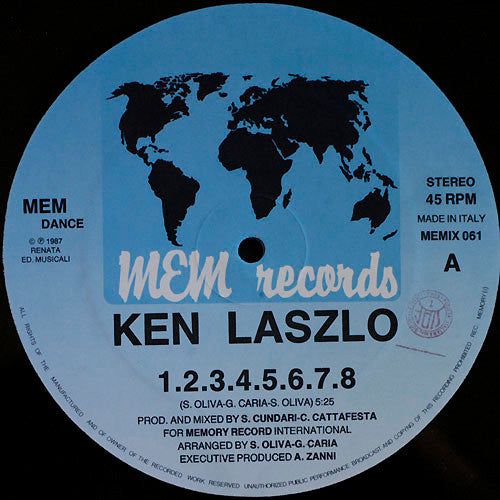 Ken Laszlo : 1.2.3.4.5.6.7.8 (12")