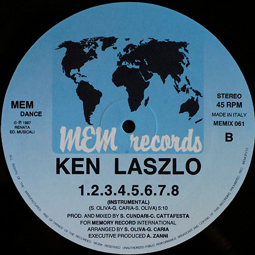 Ken Laszlo : 1.2.3.4.5.6.7.8 (12")