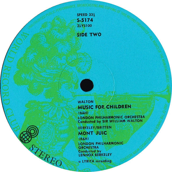 Gustav Holst / Arthur Bliss / Sir William Walton / Lennox Berkeley, Benjamin Britten : Japanese Suite / Mêlée Fantasque / Mont Juic (Suite Of Catalan Dances) / Music For Children (LP, Comp, Club)