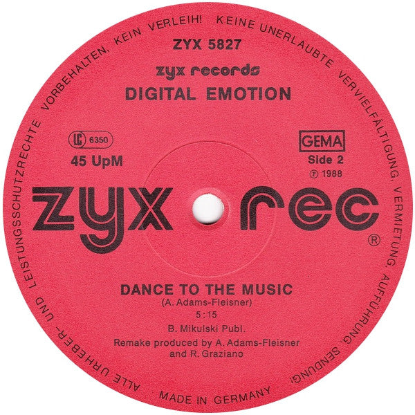 Digital Emotion : Get Up (12")