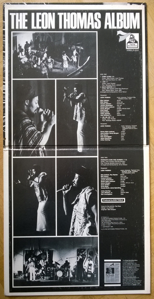 Leon Thomas : The Leon Thomas Album (LP, Album, Pit)