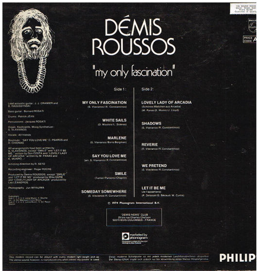 Démis Roussos* : My Only Fascination (LP, Album)