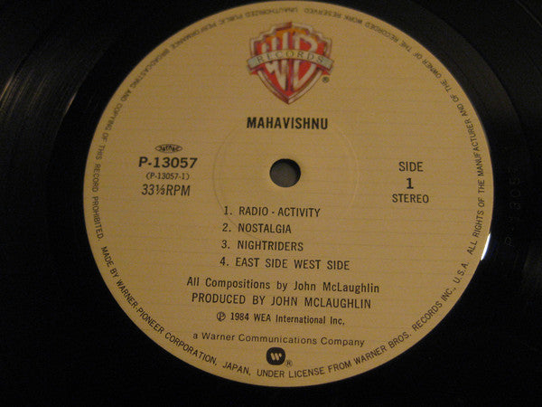 Mahavishnu Orchestra : Mahavishnu (LP, Album)
