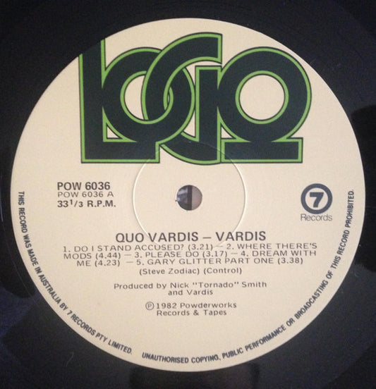 Vardis : Quo Vardis (LP, Album)