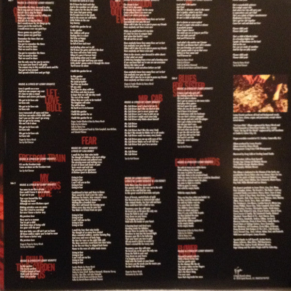 Lenny Kravitz : Let Love Rule (2xLP, Album, RE, Gat)