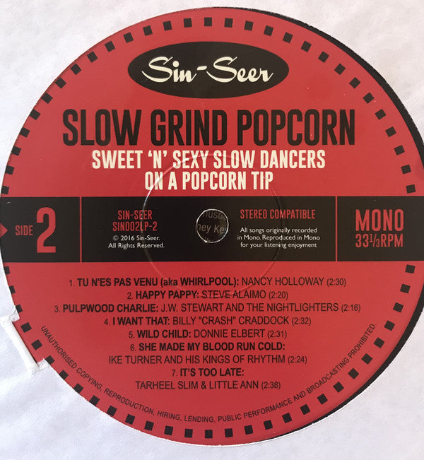 Various : Slow Grind Popcorn (LP, Comp, Mono)
