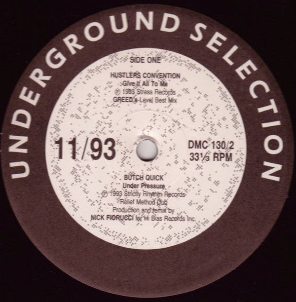 Various : Underground Selection 11/93 (12")