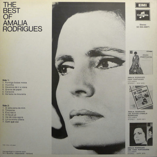 Amália Rodrigues : The Best Of Amalia Rodrigues (LP, Comp)