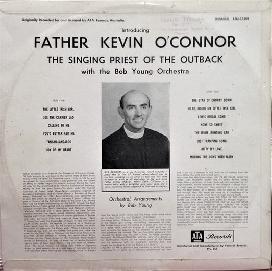 Father Kevin O'Connor* With The Bob Young Orchestra : The Singing Priest Of The Outback (LP, Album, Mono)