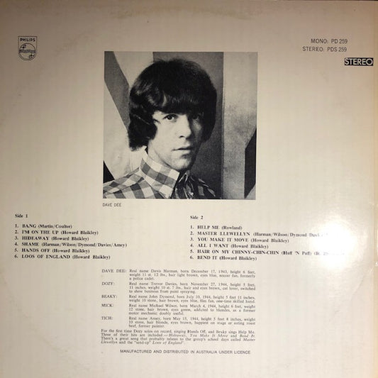 Dave Dee, Dozy, Beaky, Mick & Tich : If Music Be The Food Of Love ... Prepare For Indigestion (LP, Album)