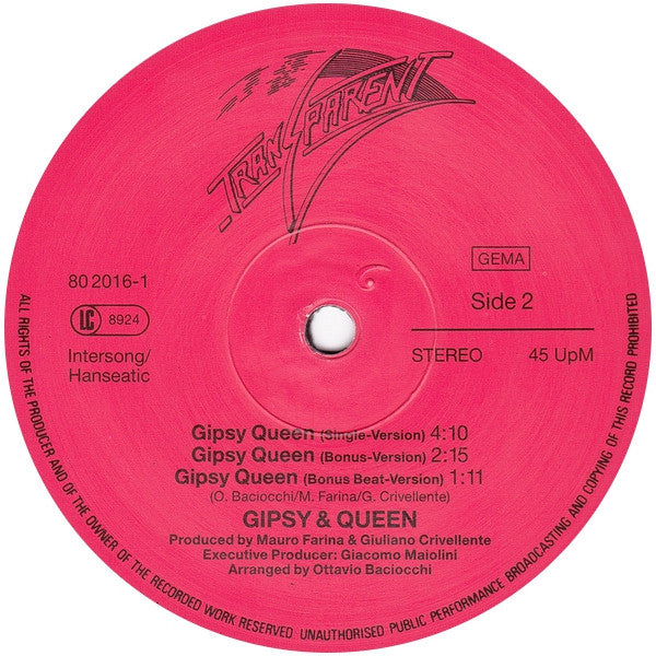 Gipsy & Queen* : Gipsy Queen (12", Maxi)