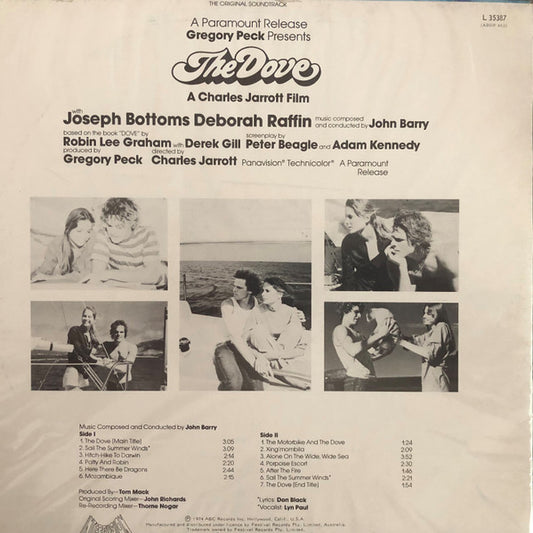 John Barry : The Dove (Original Motion Picture Soundtrack) (LP, Album)