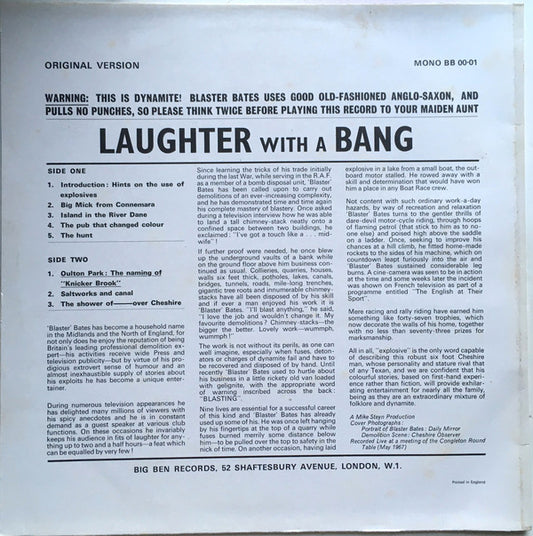 Blaster Bates : Laughter With A Bang (LP, Mono)