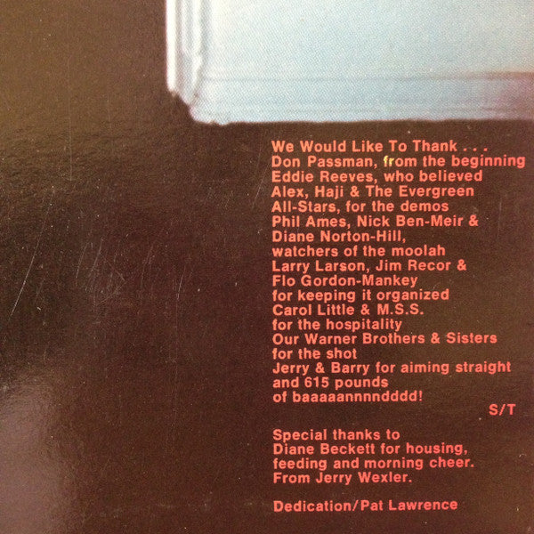 The Sanford Townsend Band* : The Sanford Townsend Band (LP, Album)