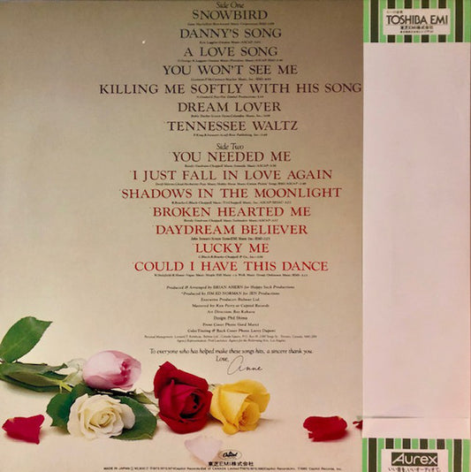 Anne Murray : Anne Murray's Greatest Hits (LP, Comp)