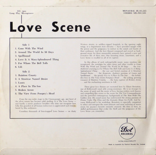 Elmer Bernstein : Love Scene (LP, Album, Mono)