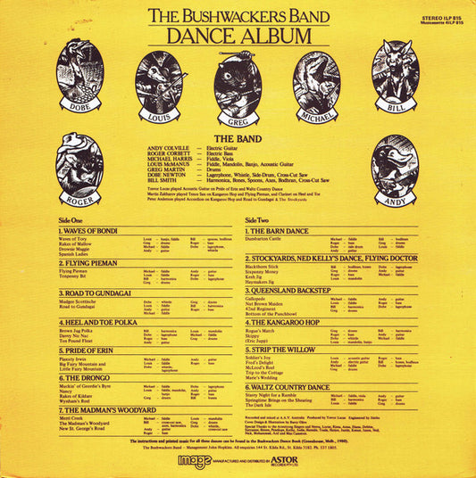The Bushwackers Band* : Dance Album (LP, Album)