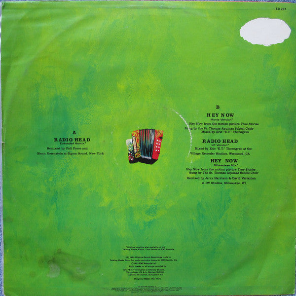 Talking Heads : Radio Head / Hey Now (12")