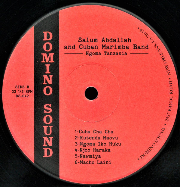 Salim Abdullah And Cuban Marimba Band : Ngoma Tanzania (LP, Comp)