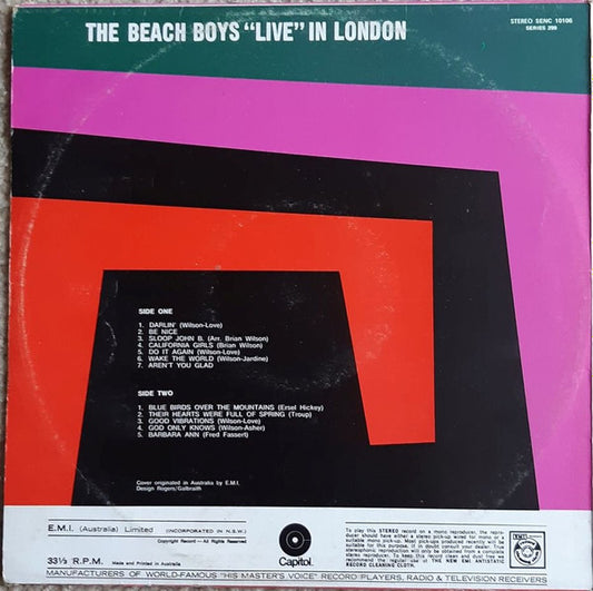 The Beach Boys : Live In London (LP, Album)