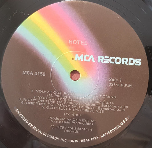 Hotel (5) : Hotel (LP, Album)