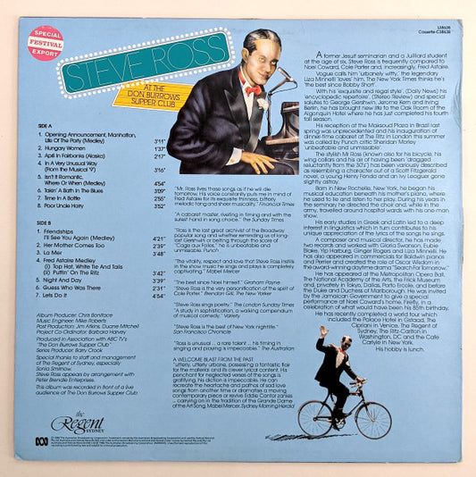 Steve Ross (19) : At The Don Burrows Supper Club (LP, Album)