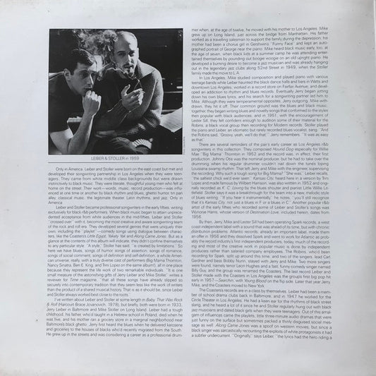 Leiber & Stoller : Only In America The Original Hits (2xLP, Album, Comp, Mono)