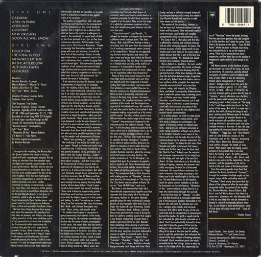 Wynton Marsalis : Marsalis Standard Time, Vol. 1 (LP, Album)