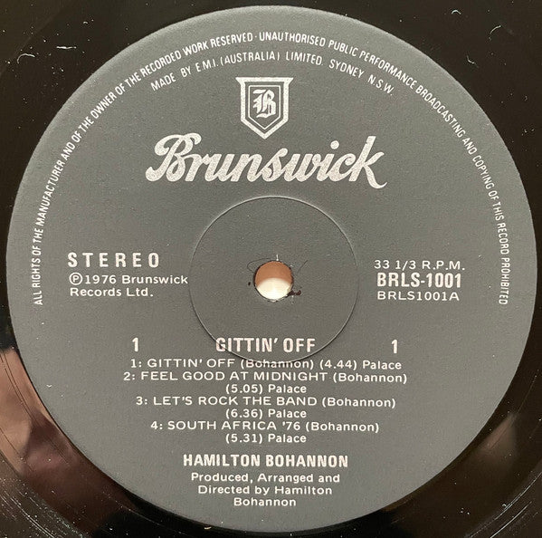 Hamilton Bohannon : Gittin' Off (LP, Album)