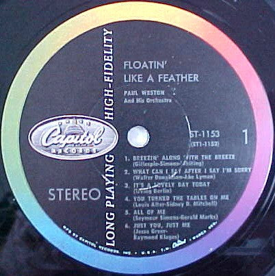 Paul Weston (2) : Floatin' Like A Feather (LP, Album)