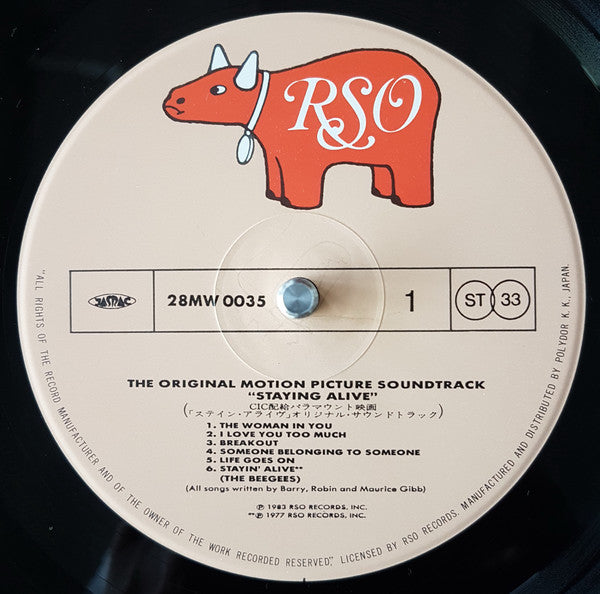 Various : Staying Alive (The Original Motion Picture Soundtrack) (LP, Album)