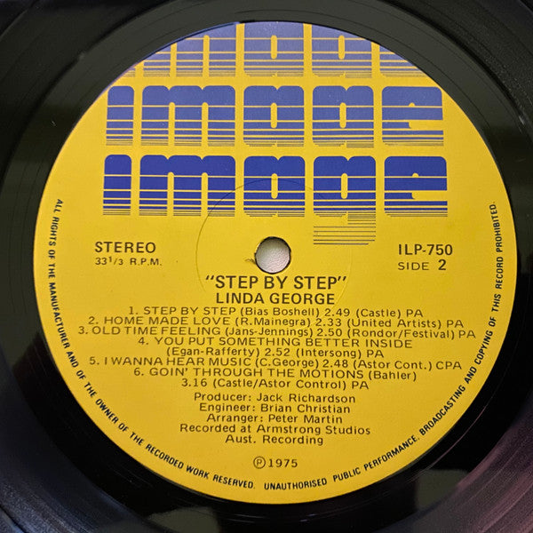 Linda George : Step By Step (LP, Album)