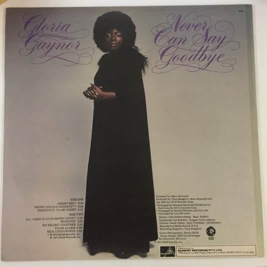Gloria Gaynor : Never Can Say Goodbye (LP, Album)